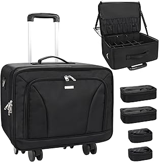 Relavel Estuche de maquillaje extra grande de...