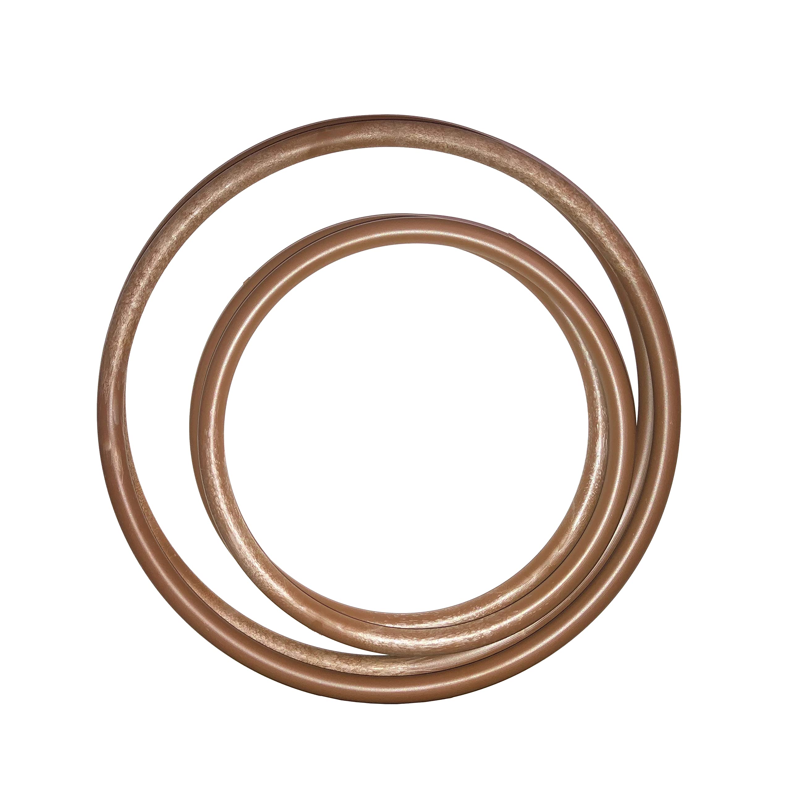 Linic Products UK Made Bag/Purse Handles, Plastic, Round, Brown, Set of 2 Pairs, 1 Large, 1 Small, Macrame, Sewing (S7798). Free UK Postage.