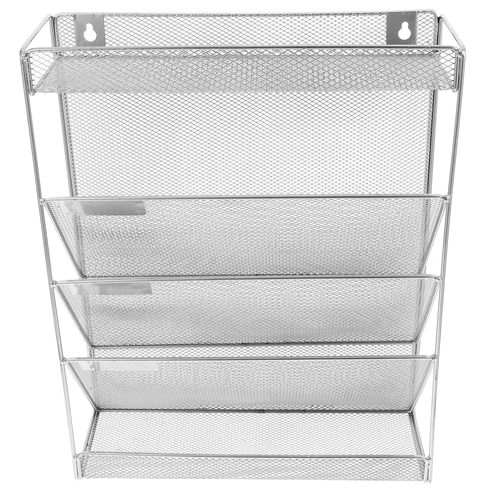 Operitacx Wand-dokumentenhalter Aus Metall Vertikaler Hängeregistratur-organizer Für Büro Mehrschichtiger Ordnerhalter Papiere Platzsparende Wandablage Mit Einfacher Installation