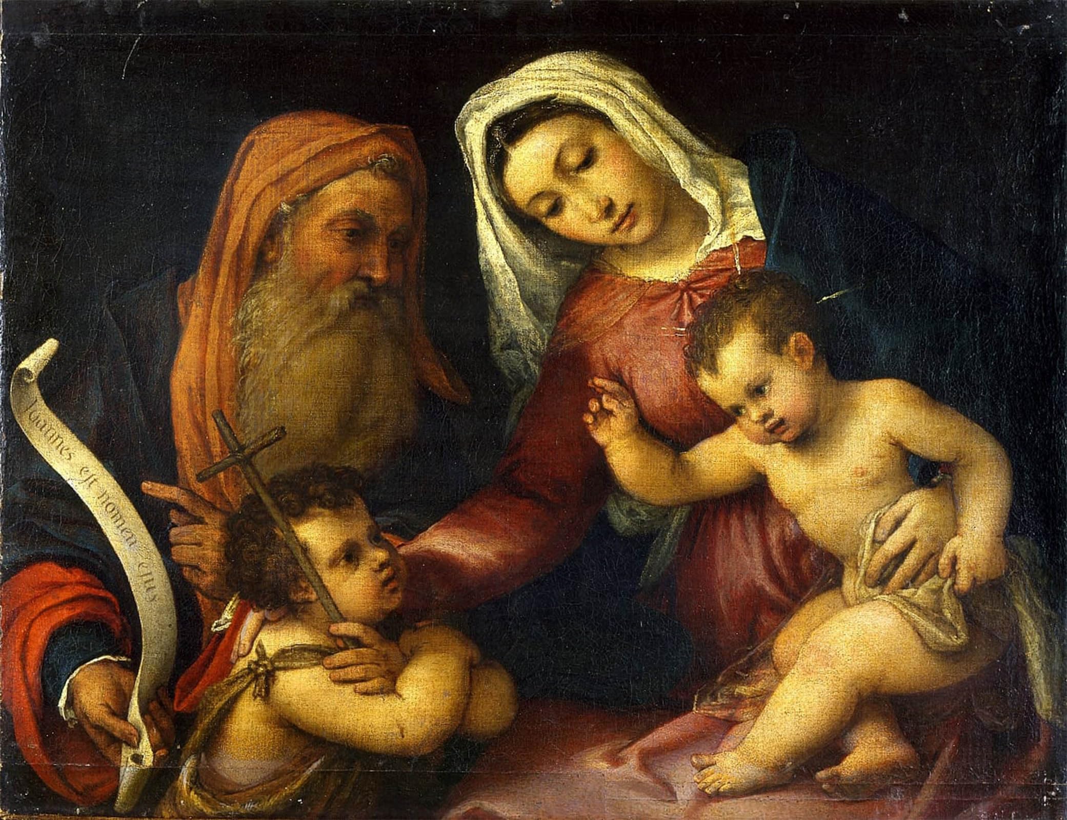 ARTXLXXBN Famous Art Print Poster Vintage Wall Art the Virgin and Child with Saints Zacharias and the Baptist by Famous Artist Canvas Art Poster for Home Decor 60x90cm