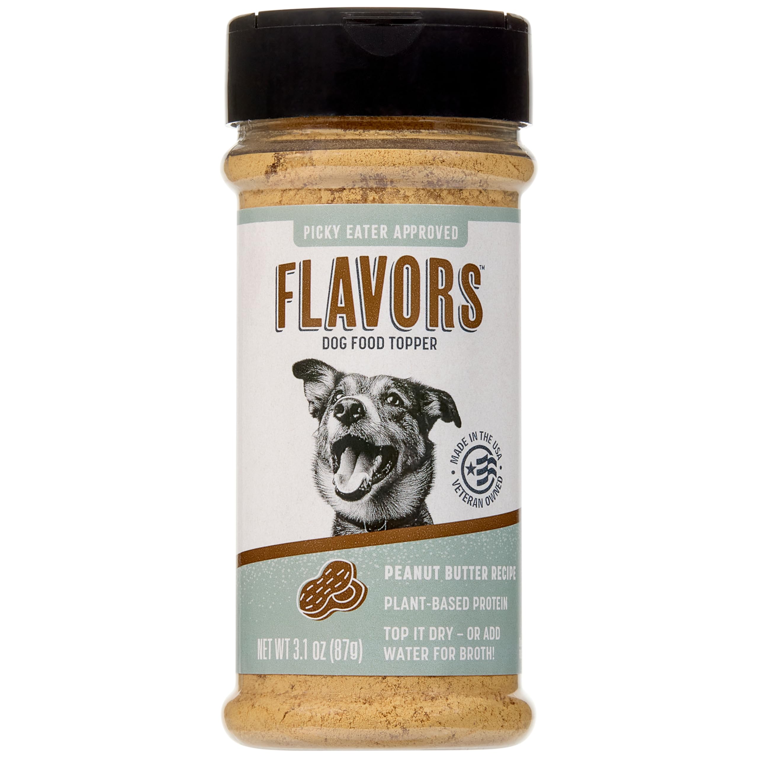 BEAUMONT BASICS Flavors Food Topper and Gravy for Dogs - Peanut Butter Recipe, 3.1 oz. - Natural, Human Grade, Grain Free - Perfect Kibble Seasoning and Hydrating Treat Mix for Picky Dog or Puppy