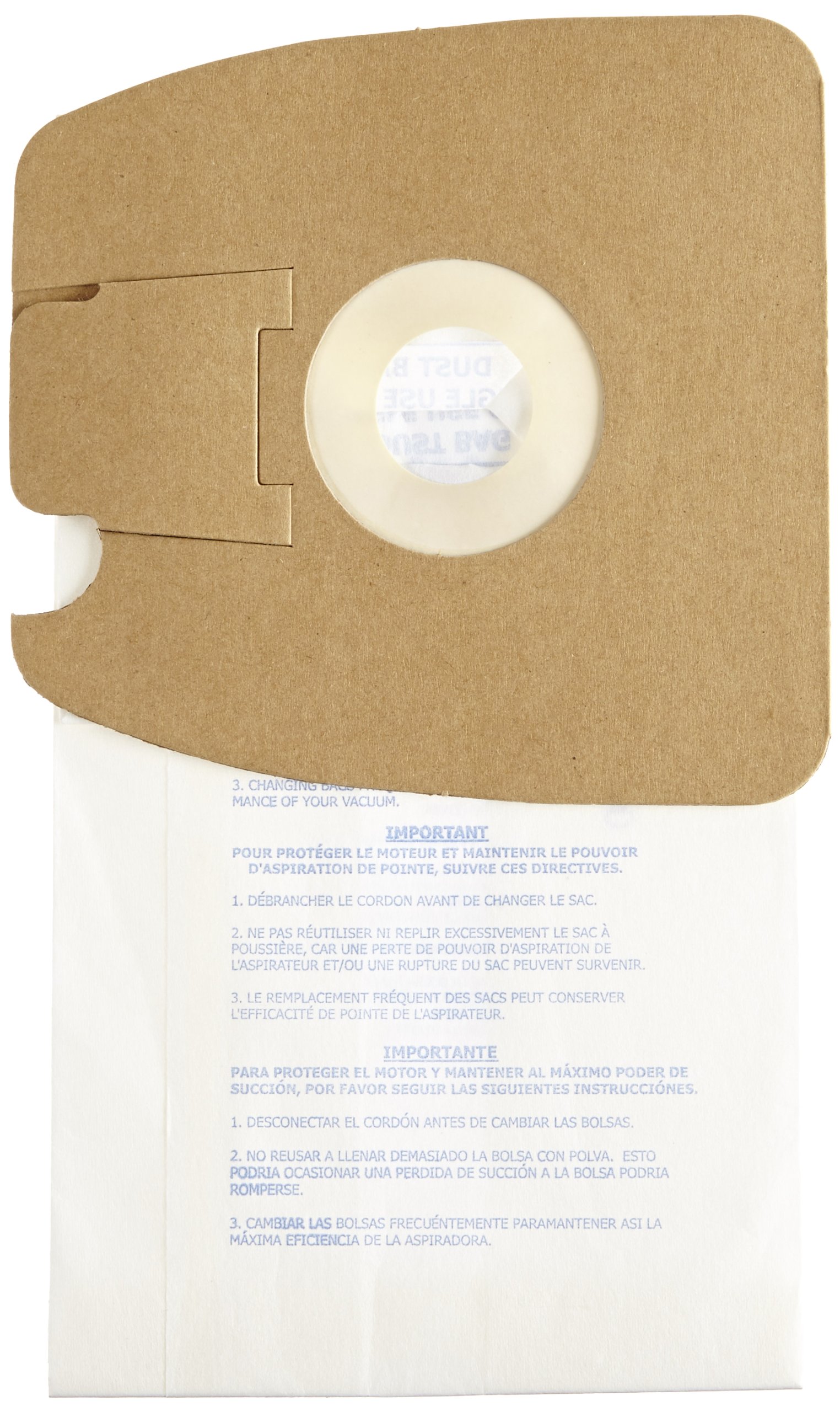 Janitized JAN-EUMM(10) Sacchetti di carta per aspirapolvere commerciali di alta qualità per aspirapolvere Eureka Mighty Mite Canisters (10-10 confezioni)