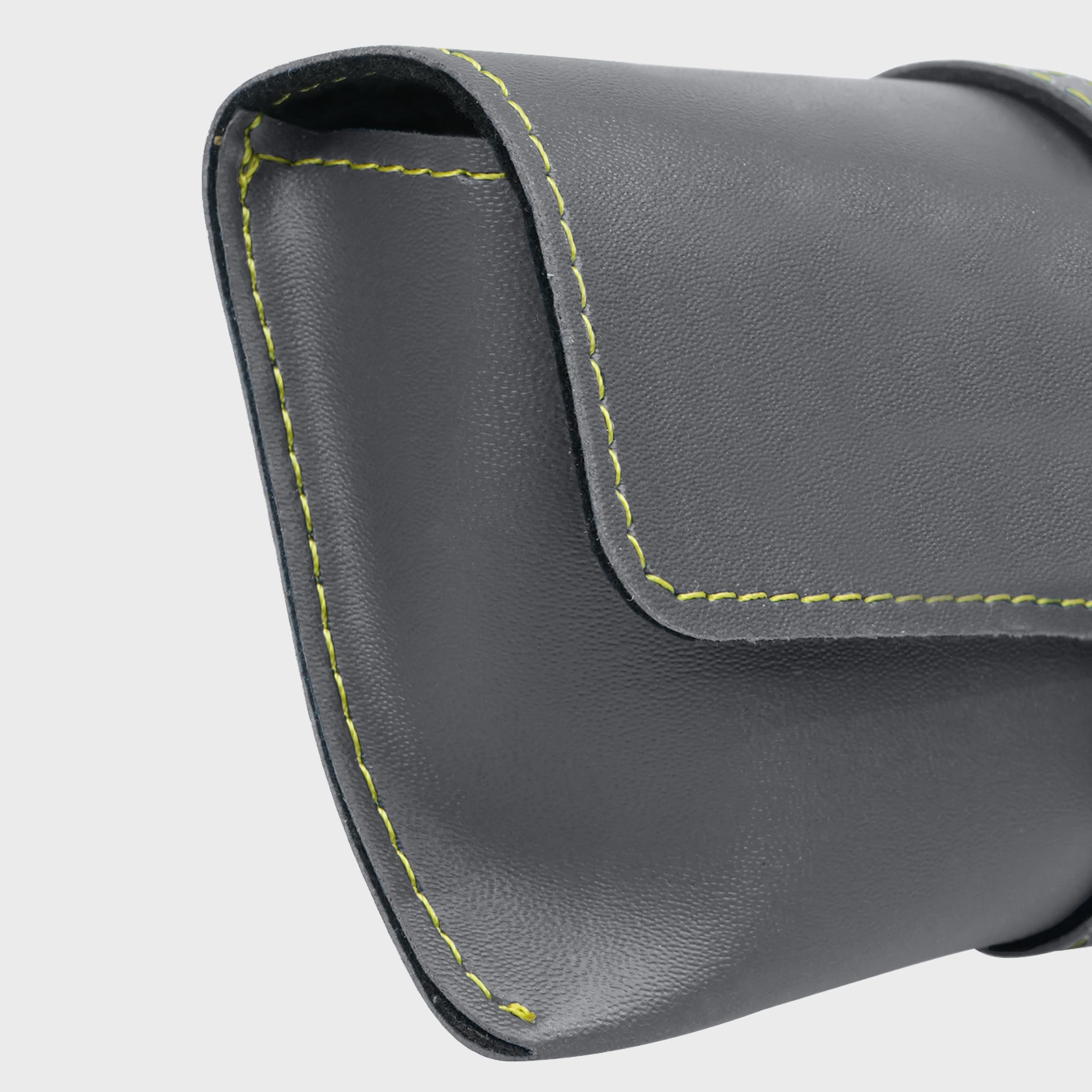 The Wallet Store Leather Eyewear Case for Men & Women Specs Cover - Grey