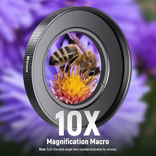 Miniatura 5 de NEEWER Lente gran angular HD de 1.594 in compatible con Sony ZV-1F ZV-E10 A5000 A6000, 2 en 1 gran angular de 0.709 in y lente adicional macro 10x