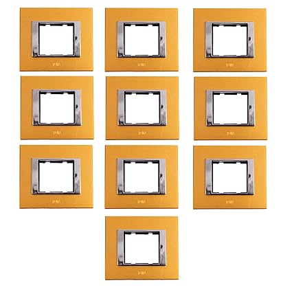Anchor By Panasonic 66902GD Roma Urban Modular Polycarbonate 2M Square (Gold, Pack of 10)