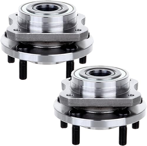 SCITOO Cojinete de rueda y buje de repuesto 513123 Ajuste delantero para Chrysler Town & Country 1996-2007, para Dodge Caravan 1996-2007, para