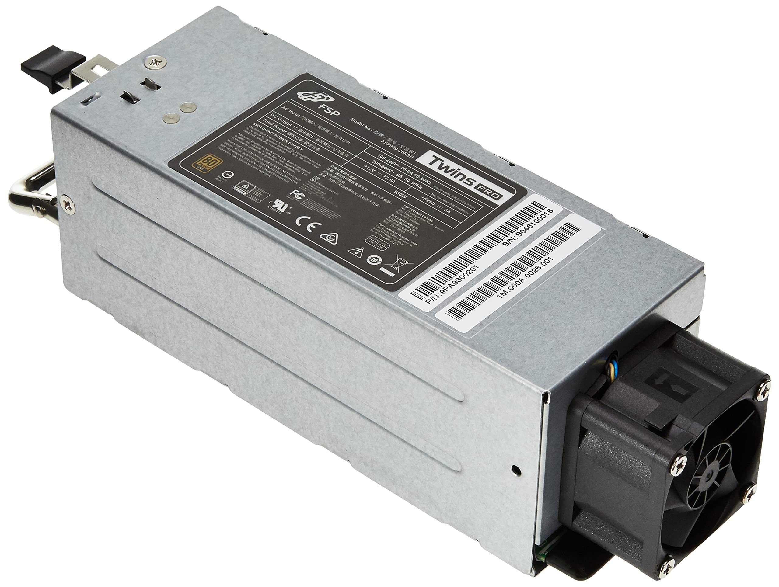 FORTRON FSP FSP930-​20REB/ - Fuente de alimentación para Servidor Individual, Color Negro