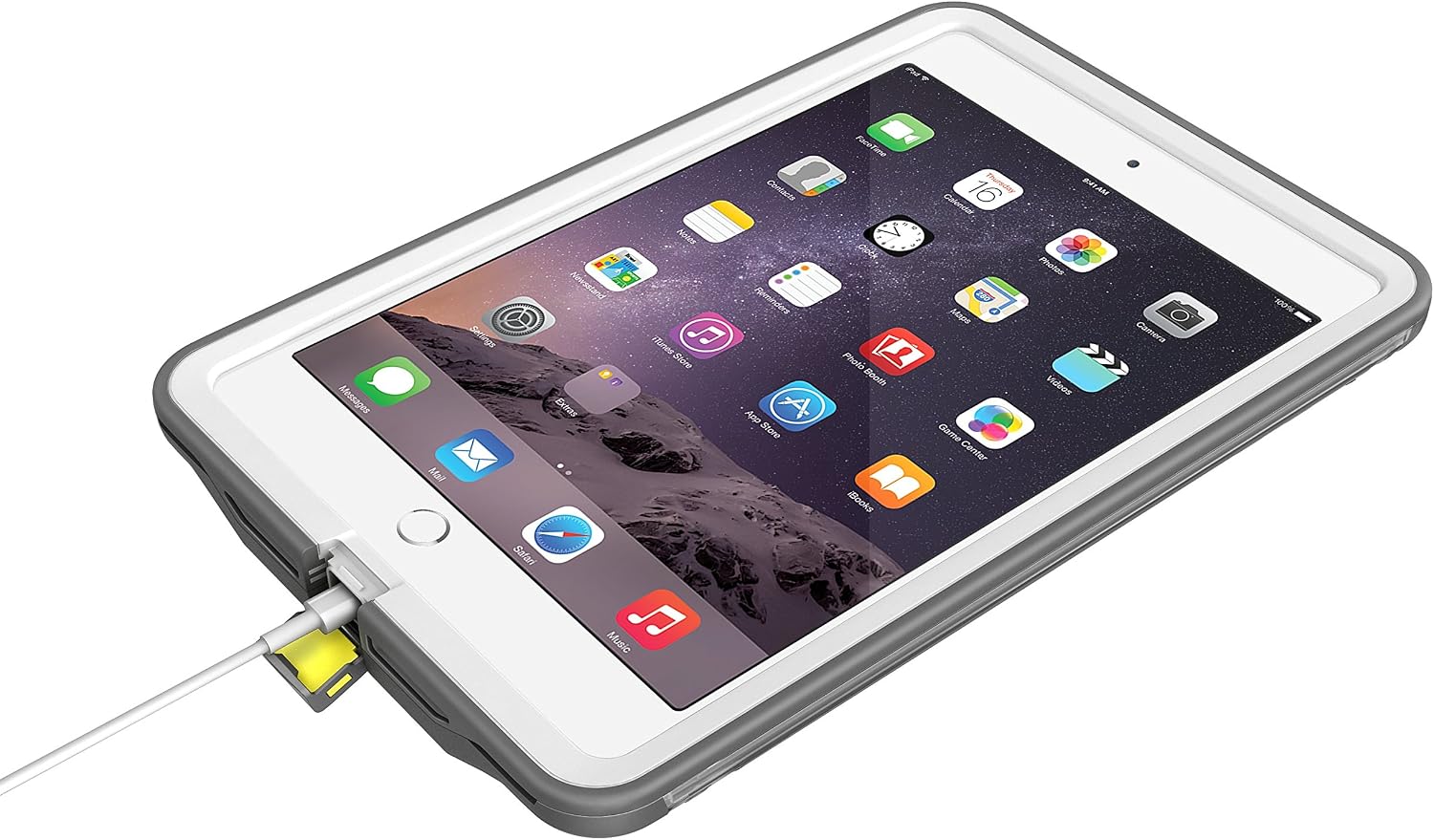 LifeProof FRE iPad Mini/Mini 2/Mini 3 Waterproof Case - Retail Packaging - AVALANCHE (WHITE/GREY)