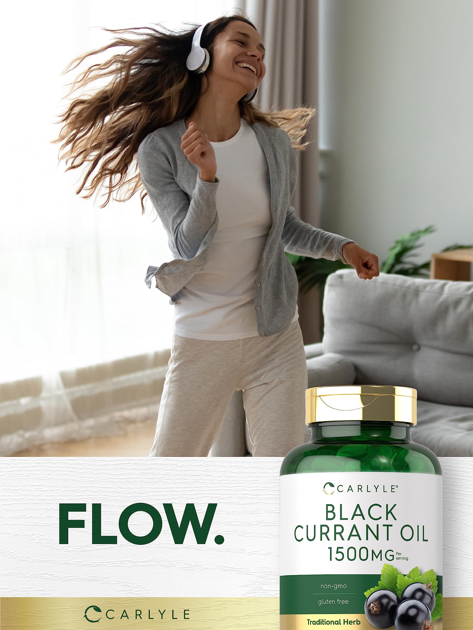 Carlyle Black Currant Seed Oil | 1500 mg | 200 Softgel Capsules — Amazon image 6