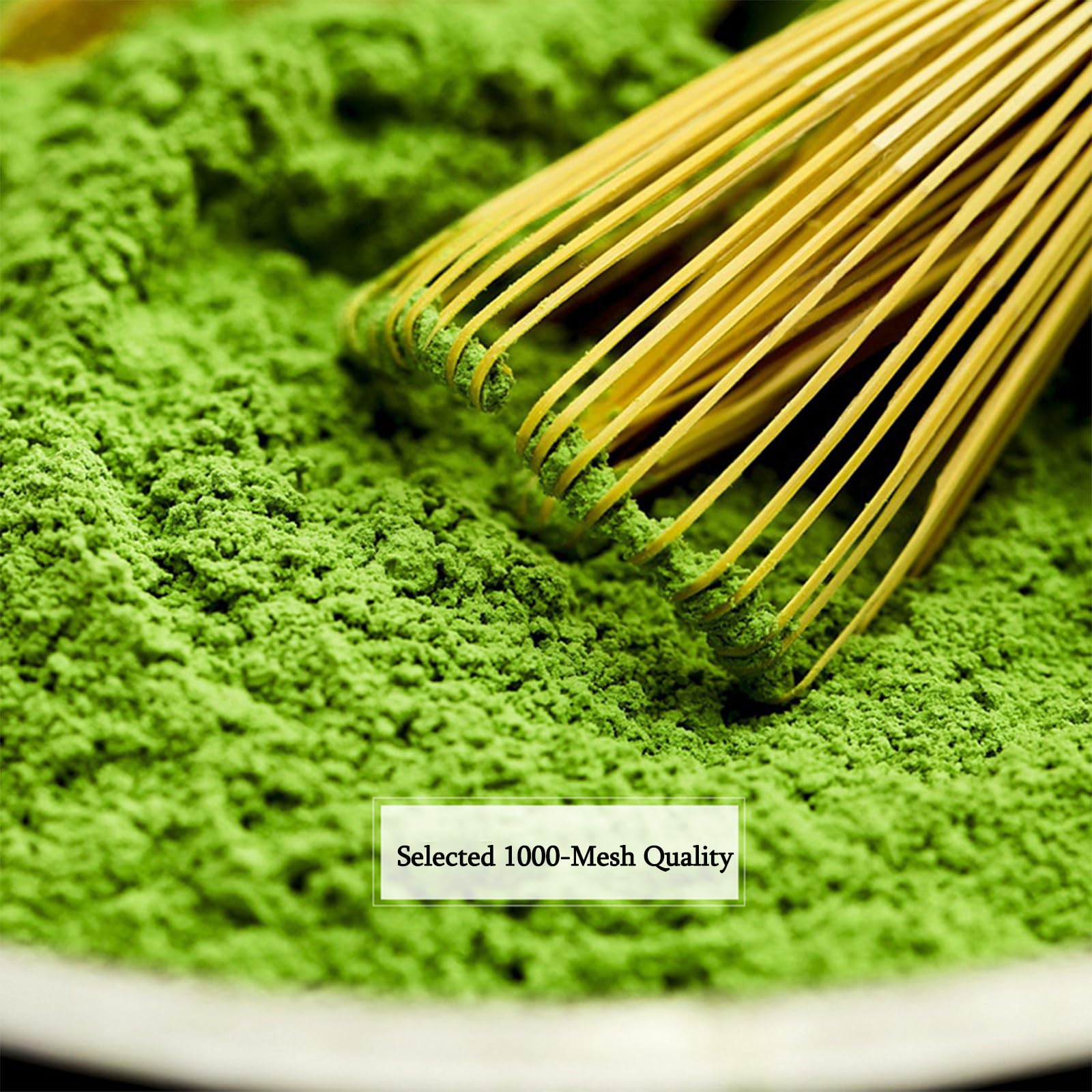 Matcha Green Tea Powder Finely Milled Green Tea Leaves - Bold and Rich Flavor for Smoothies Baking Cake — view 4