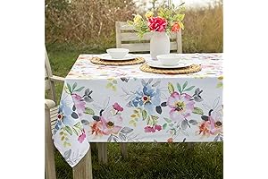 Benson Mills Spring/Summer Tablecloth for Rectangle Outdoor Tables