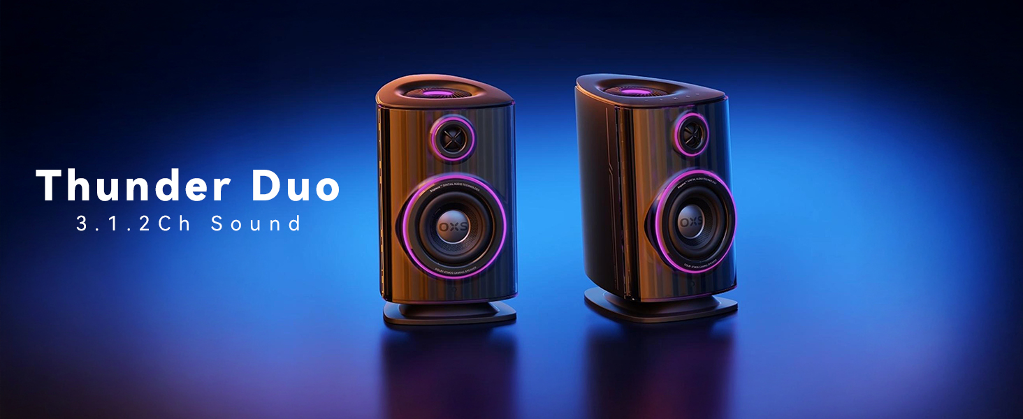 Amazon.com: OXS Thunder Duo Gaming Speaker with Dolby Atmos, 3.1