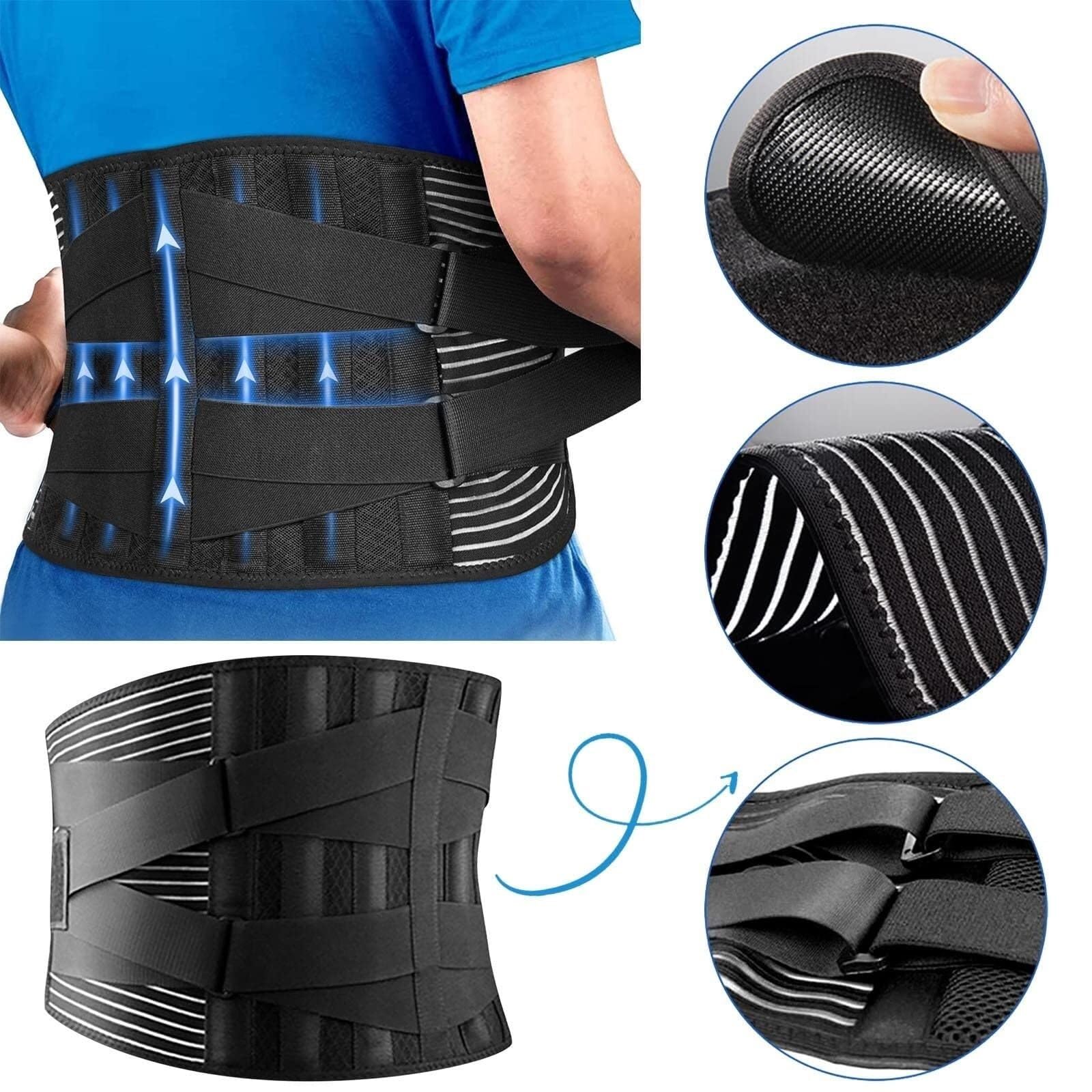 Faja Lumbar Trabajo Las Correas De Soporte Lumbar Transpirables Brindan Alivio Estabilización(Large)