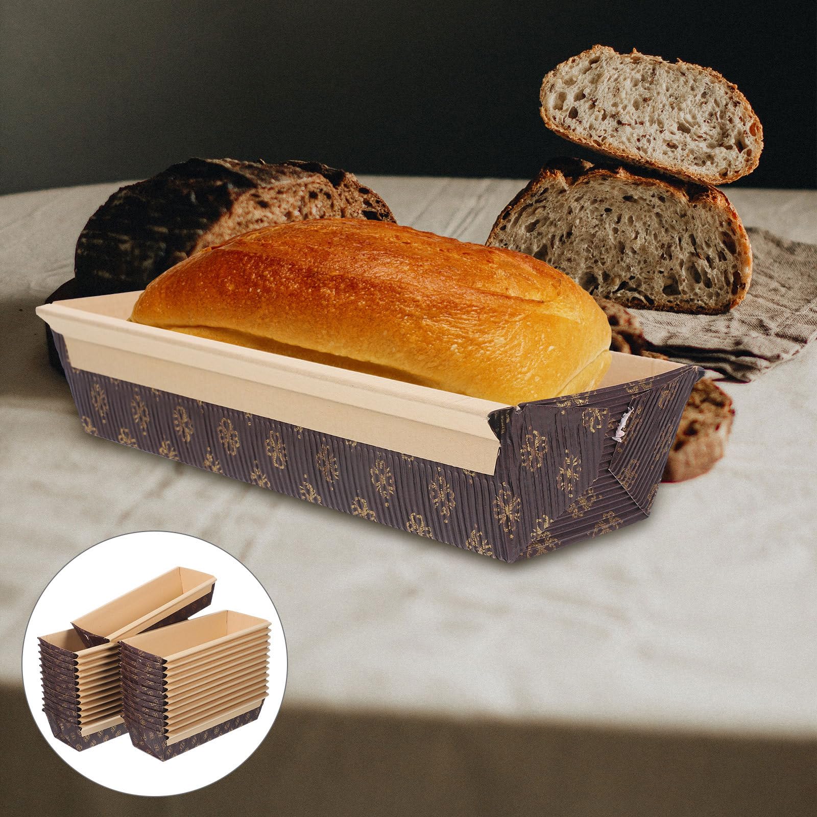 Housoutil Lot de 25 Moules Papier Cake de Bateau, Antiadhésifs Conduction Thermique Uniforme pour Cuisson au Four Lors de Rassemblements Entre Amis