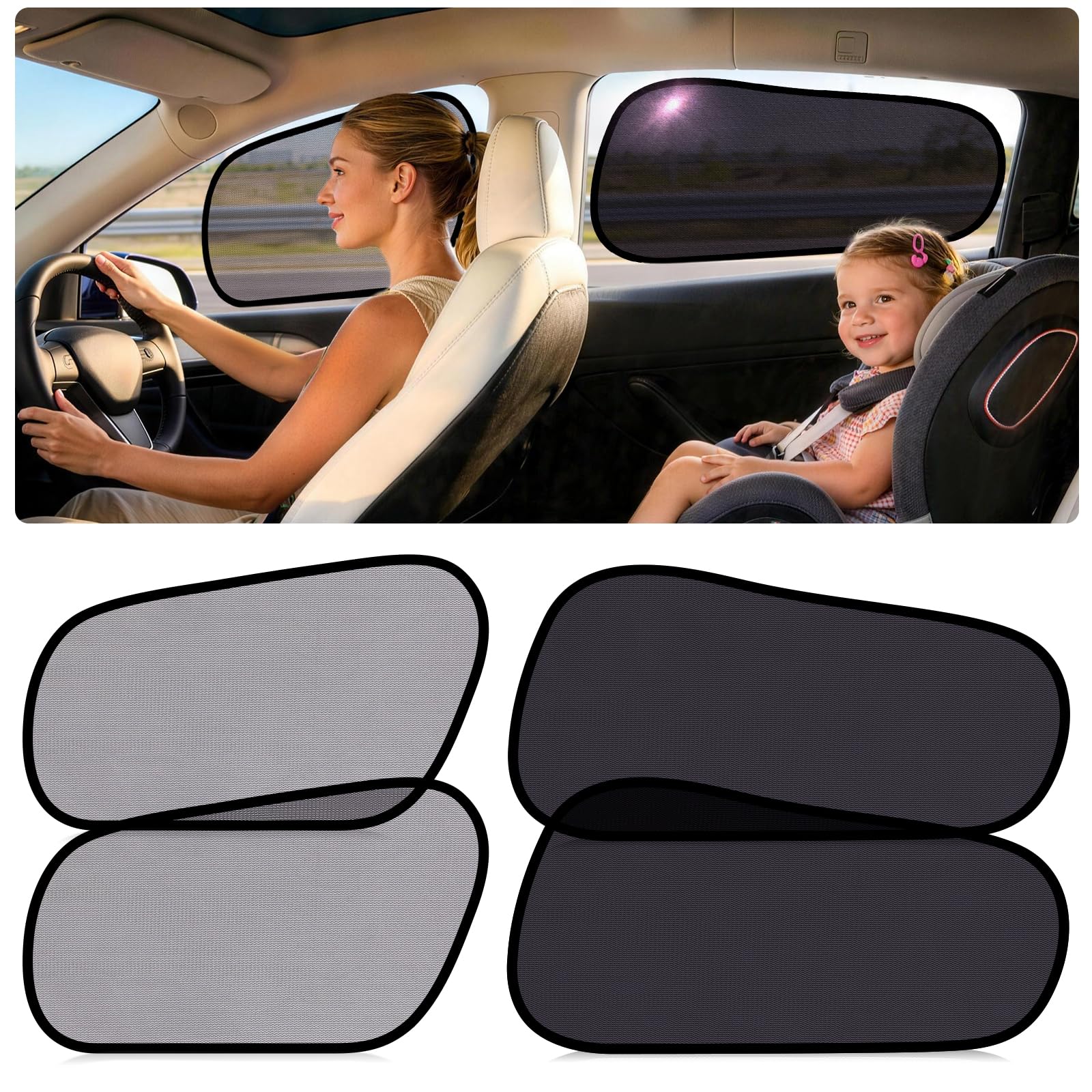 Amazon.com: ZATOOTO 4Pack Tesla Model Y Juniper Car Window Shade