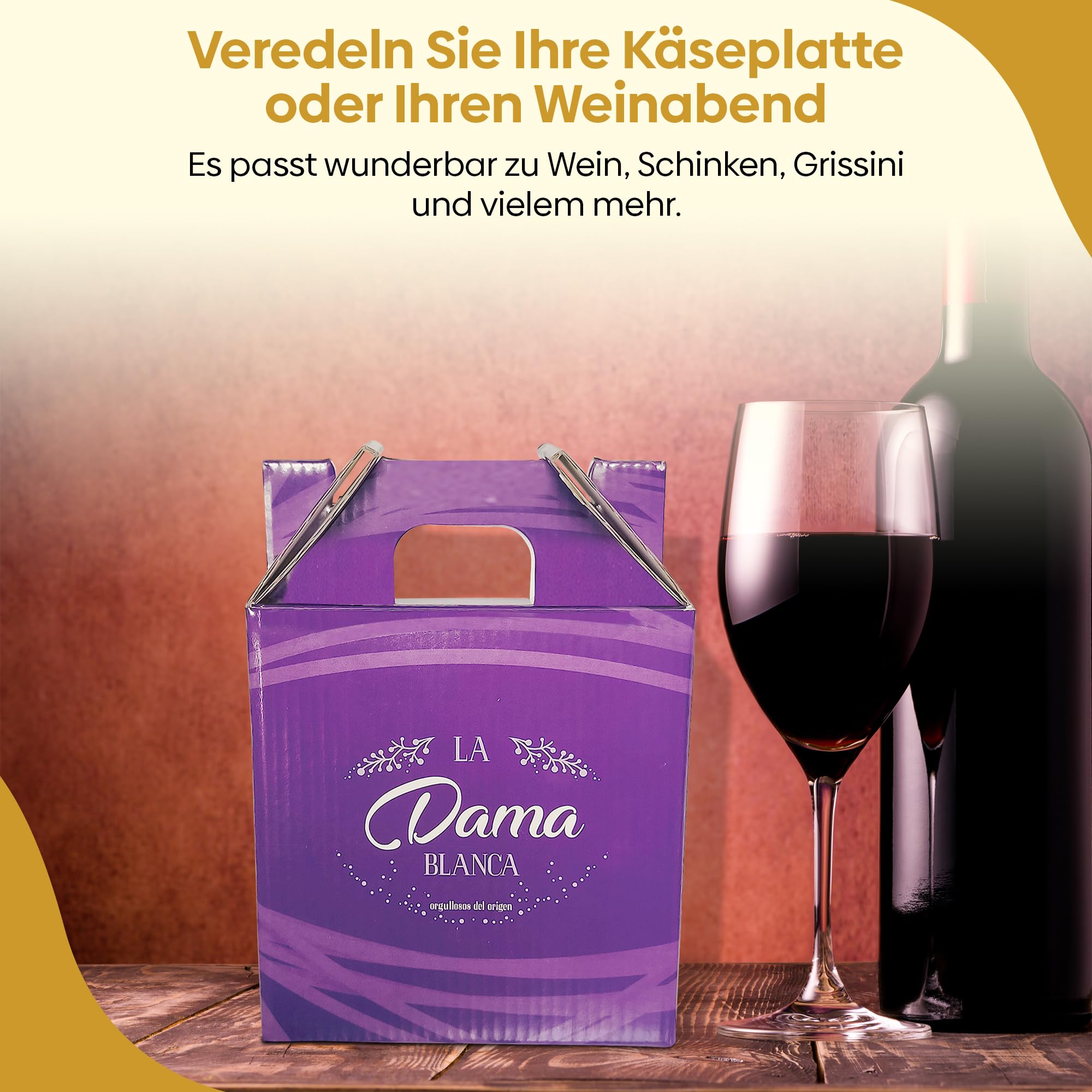 QUESOS LA ALDEA | Ziegenkäse Geschenkkörbe 5 Keile Mild, Halb gereift, Rotwein, Whisky & Paprika | Spanischer Käse Feinkost Geschenkset | Präsentkorb gefüllt | Fresskorb Geschenkkorb für Männer