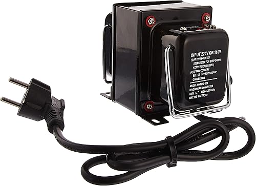 Miniatura 5 de Simran THG-1500T Convertidor de transformador de voltaje elevador y descendente para 110 V y 220240 V 1500 W