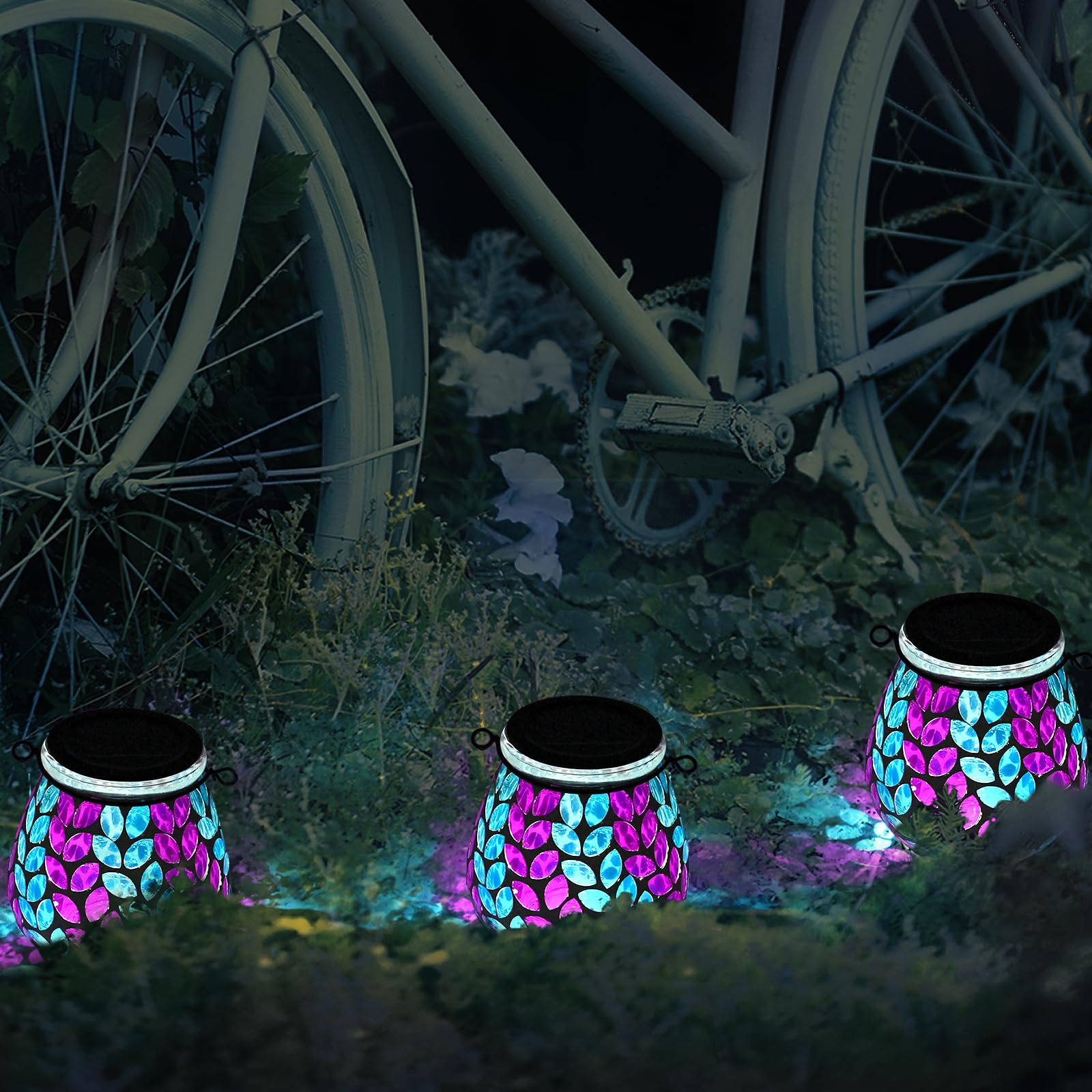 TOTHDATE 1PCS Oval Solar Mosaic Lights Outdoor - Image 4