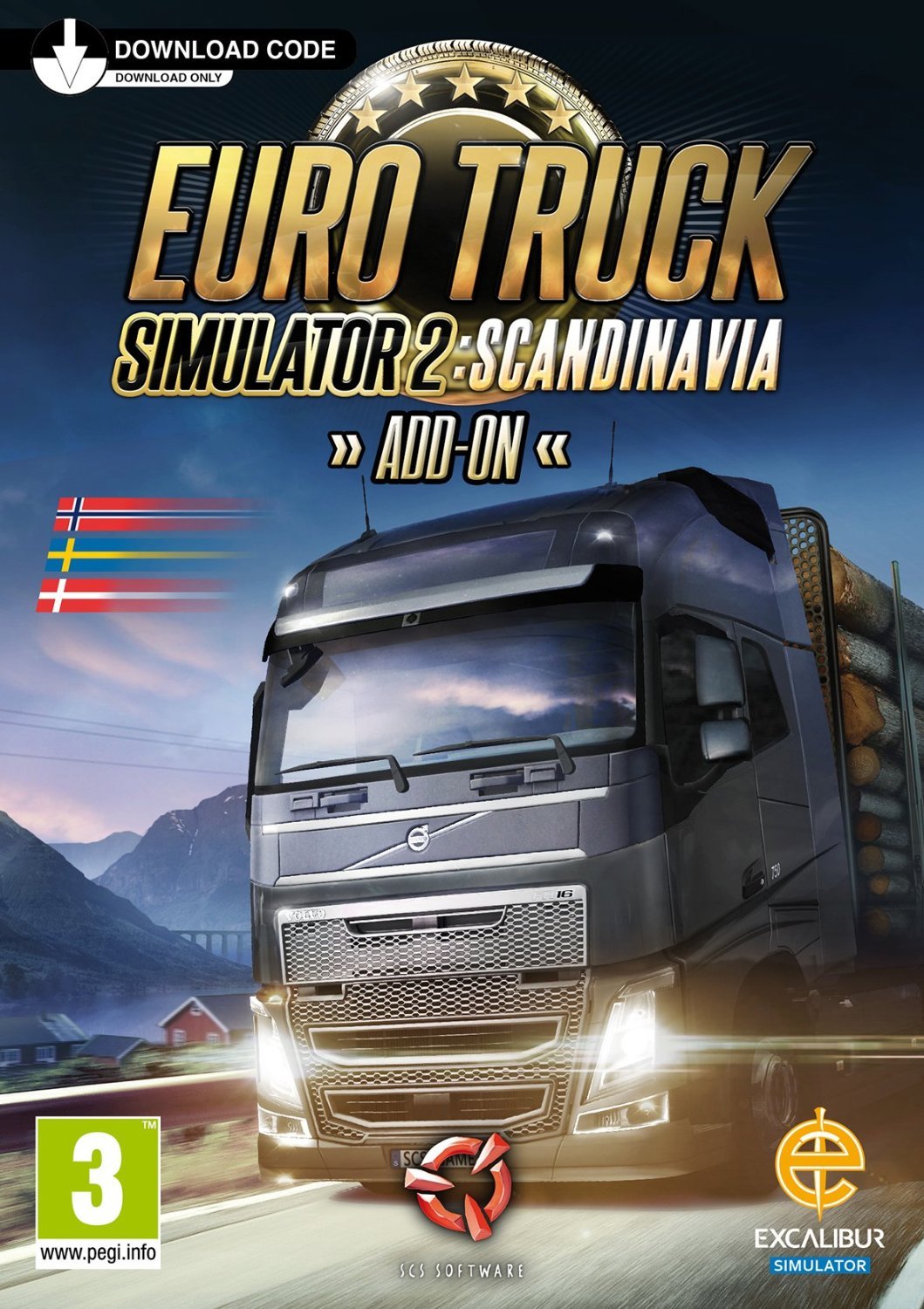 Liphontcta Euro Truck Simulator 2 - Scandinavia Add-on (Digital Download Card)