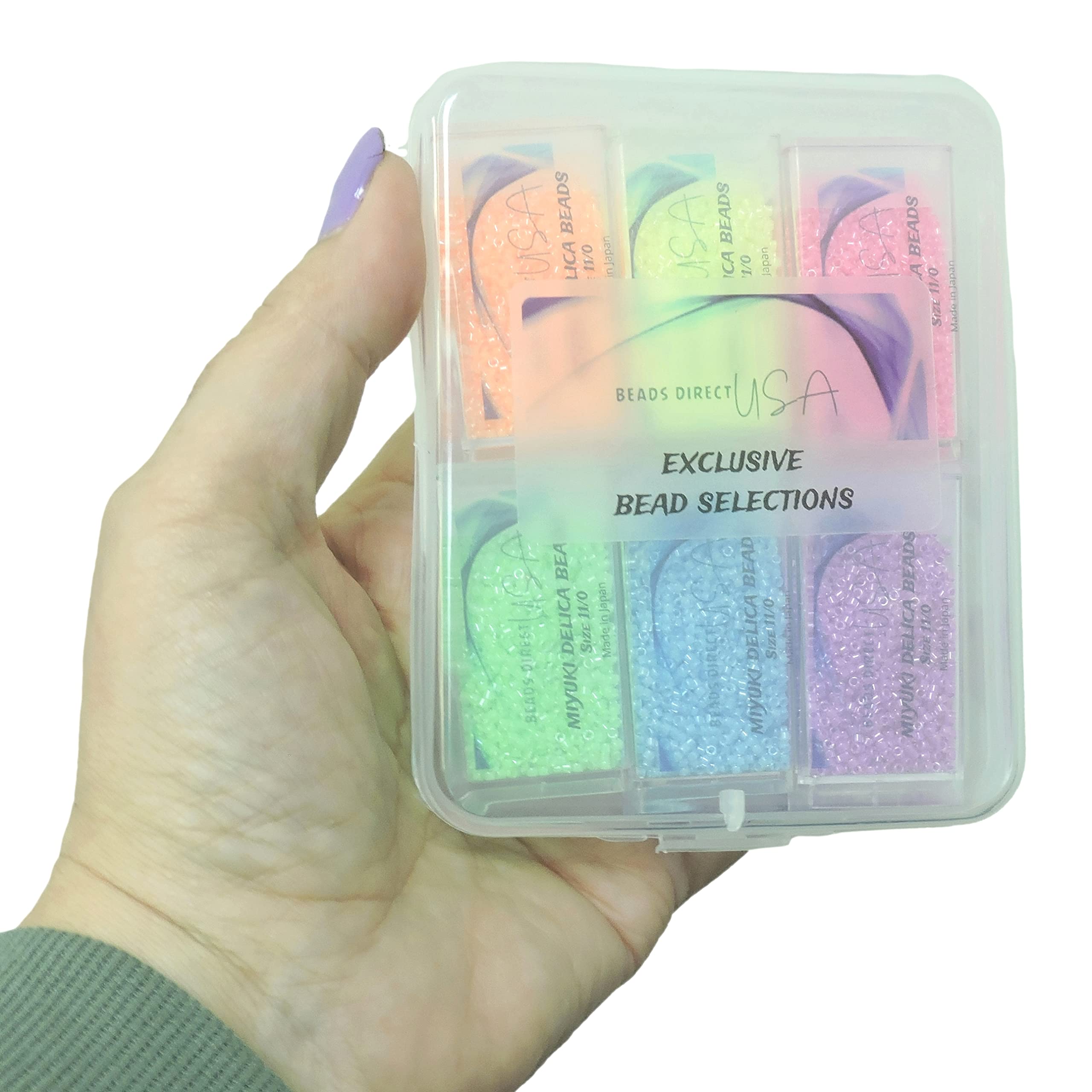 YUCKEY　ビセラ6袋 Amazon.com: Set of 6 Colors - 60 Grams - Miyuki Delica Glass