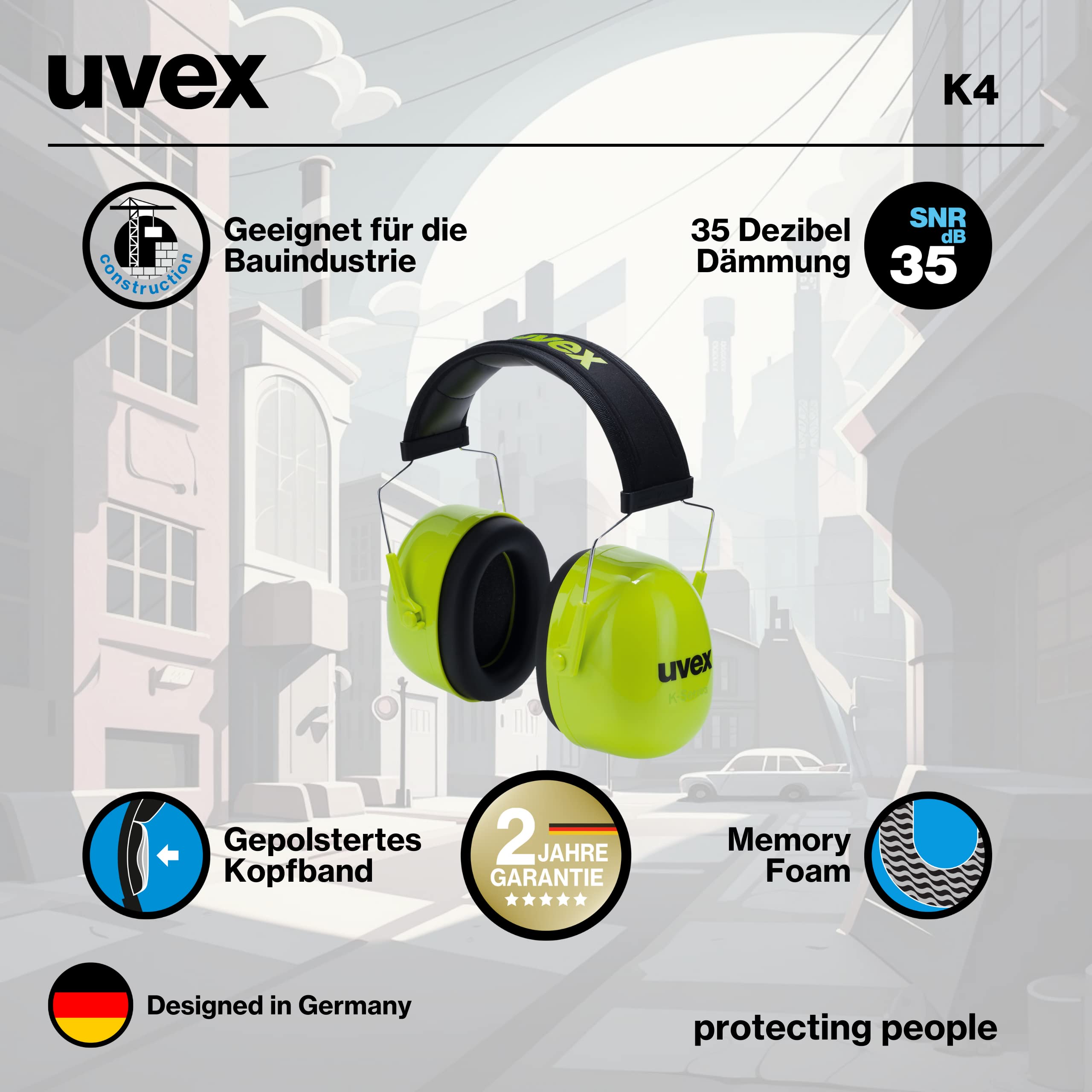 Protectores auditivos Uvex K4