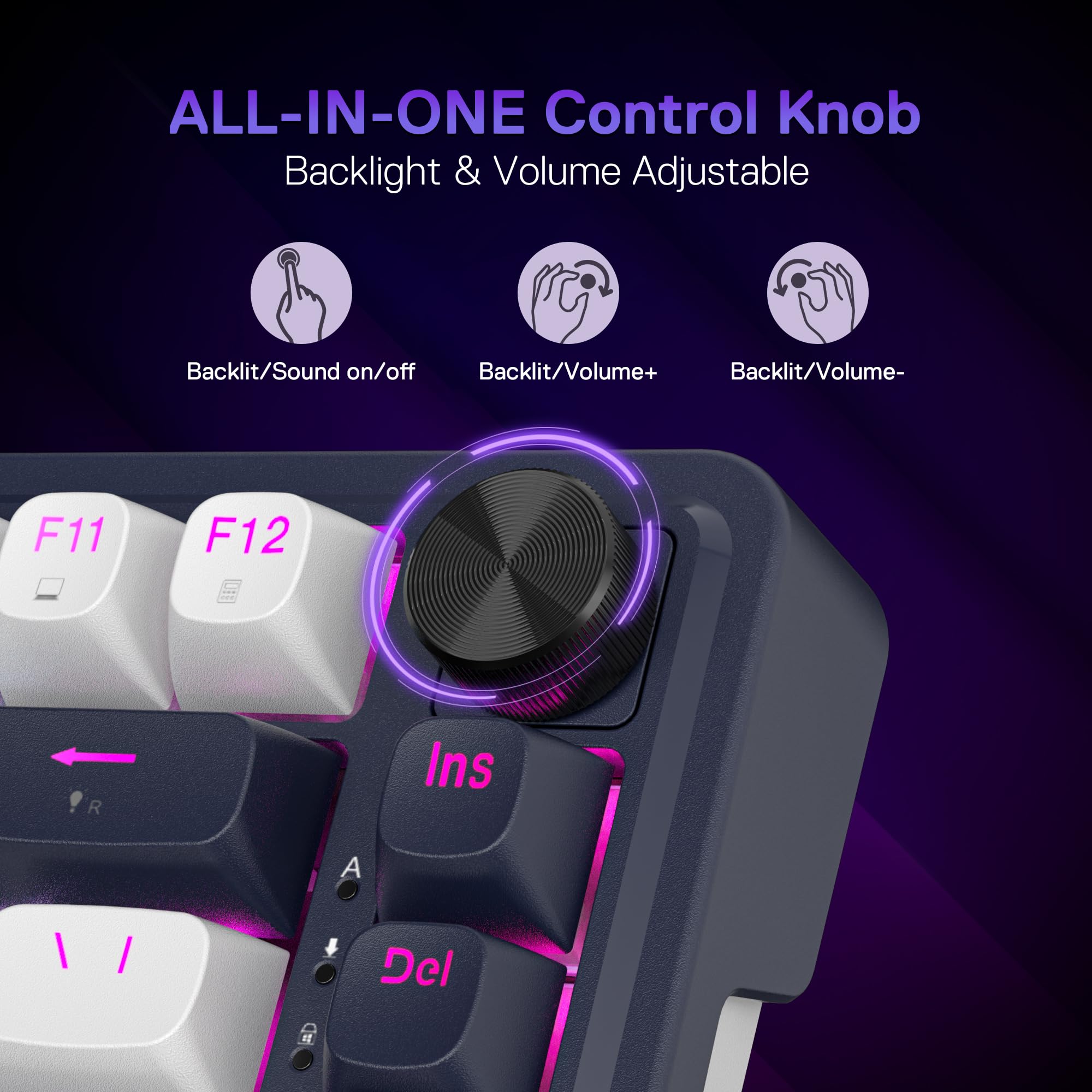 Redragon K673 HE Tastiera Rapid Trigger 81 Tasti 8K Magnetica POM | tastiera gioco rapid trigger 81 tasti cablata 8K interruttore magnetico UltraMag POM struttura flottante doppio modulo
