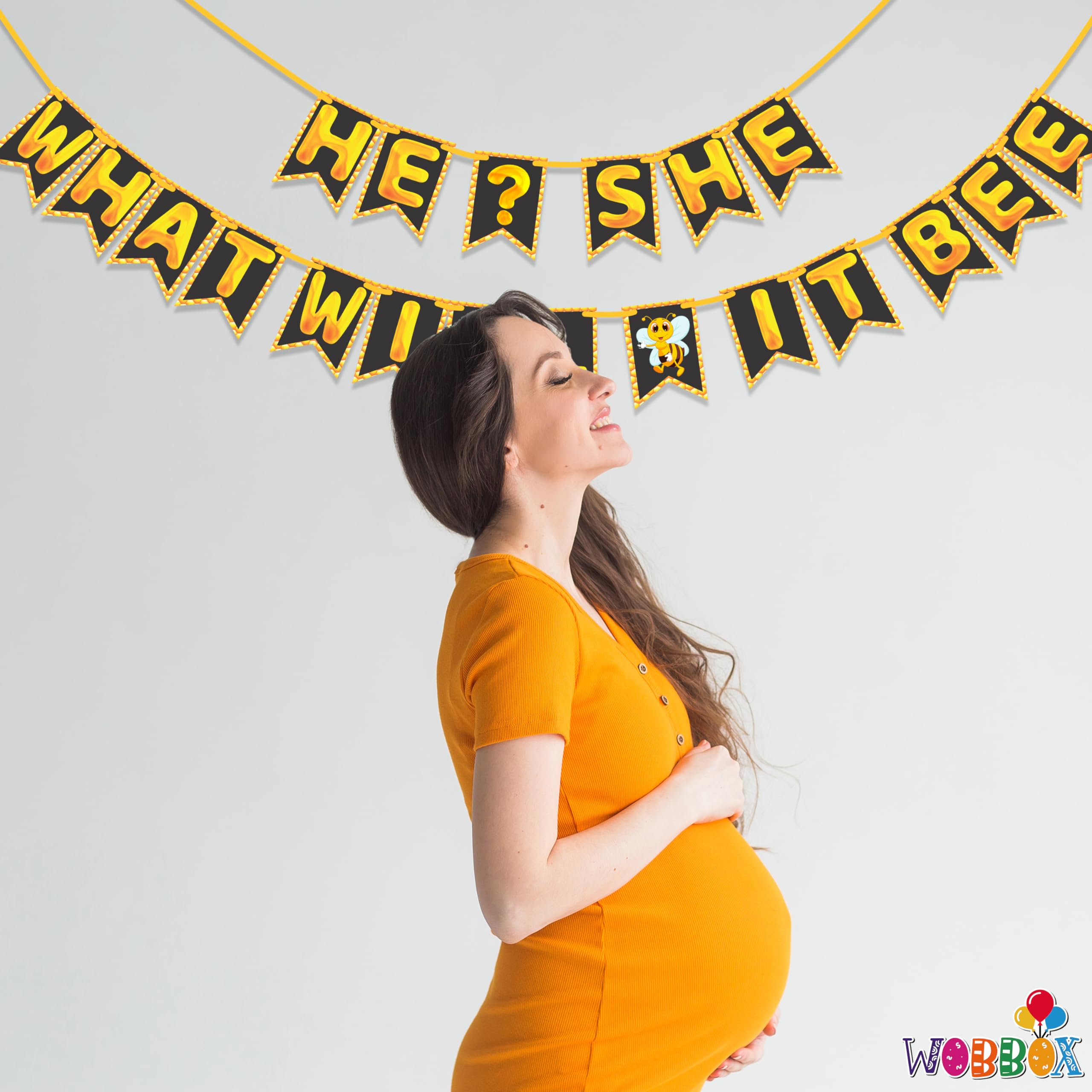 Wobbox Baby Shower Bunting Banner,Godh Bharai Caremony Banner, Baby Shower Decoration For a Memorable Celebration, Baby Shower Decorations Items-(FP2076) 3