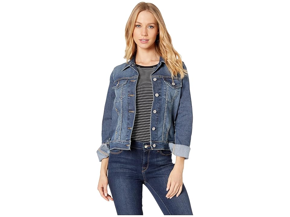 

Signature by Levi Strauss & Co. Gold Label Original Trucker Jacket (Bae) Women's Clothing, Black