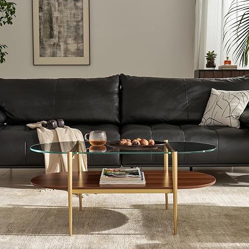 Miniatura 3 de Shrine Mesa de centro, diseño ovalado moderno