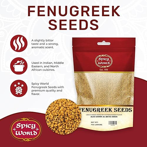 Miniatura 2 de Semillas Methi (fenogreco), 7 onzas