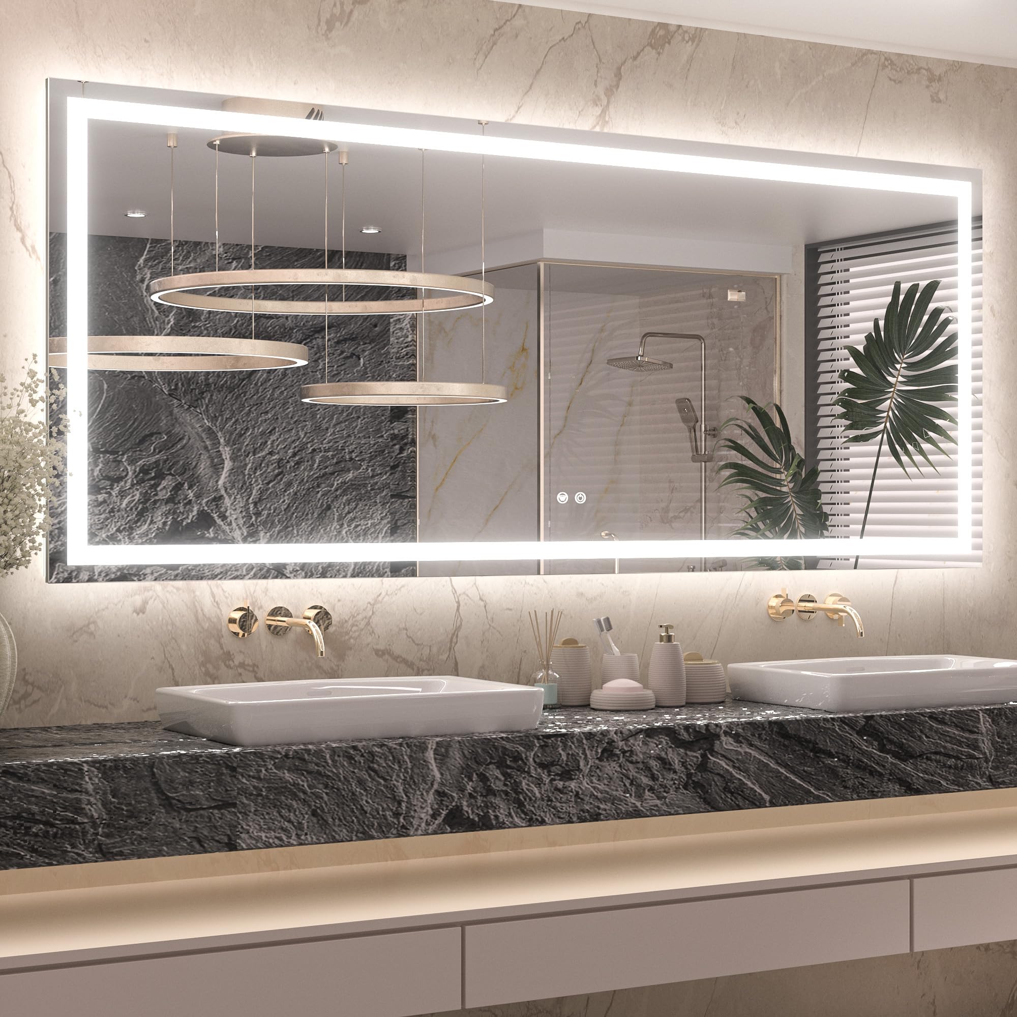 Keonjinn 72x32 LED Mirror