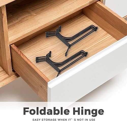 Miniatura 4 de Mocoosy Paquete de 4 soportes de caballete antideslizantes para exhibición de placa, soporte de placa de 6", para portarretratos, de hierro negro