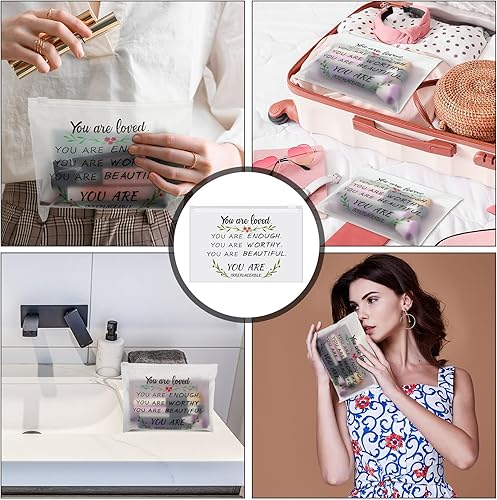 Miniatura 6 de Sweetude 150 bolsas de cosméticos inspiradoras de EVA con cremallera, regalos para el día de la madre, regalos de aliento a granel, bolsas de