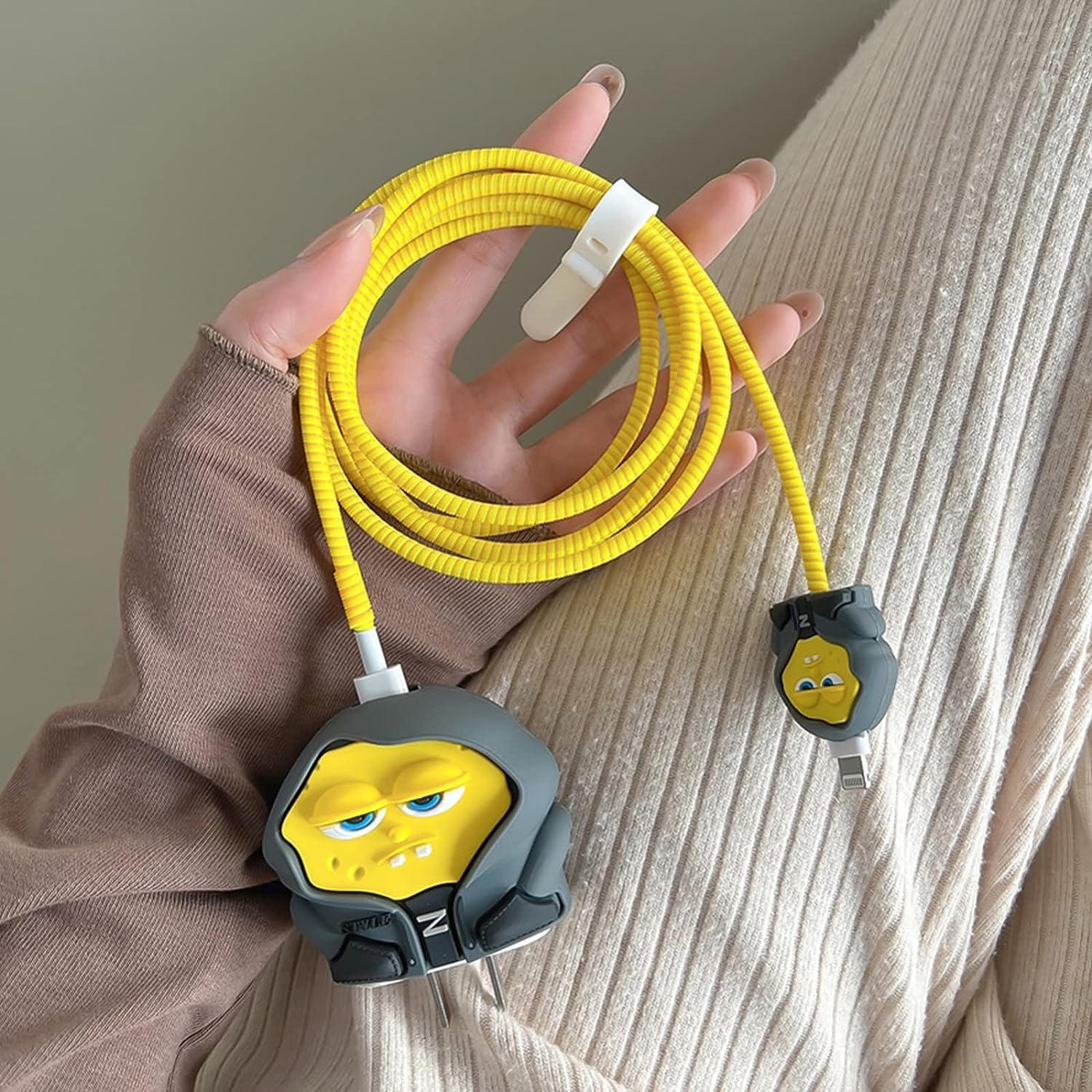 Laprite, Cartoon 3D Design Protective Case for 18W 20W iPhone 14 13 12 11 Pro Max Fast Charging Cable Adapter Charger, Cute Cartoon Lightning Data Cable Case for iPhone Charger Yellow Man (B0CDL18WM5) Amazon Price History, Amazon Price Tracker