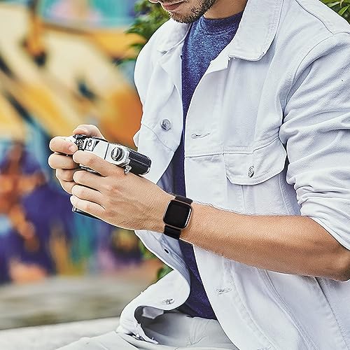 Miniatura 2 de Maledan Paquete de 3 bandas elásticas compatibles con Fitbit VersaVersa Lite SEFitbit Versa 2 bandas para mujeres y hombres, correa de nailon