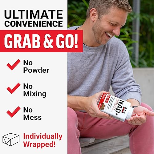 Miniatura 6 de Force Factor NAD+ Longevidad, apoya la energía celular y la reparación, fórmula antienvejecimiento con soporte antioxidante, promueve la salud