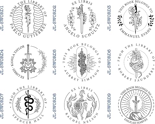 Miniatura 2 de from The Library of - Sello de libro personalizado autoentintado Ex Libris para bibliotecarios - Deja tu marca con sellos autoentintados, sellos