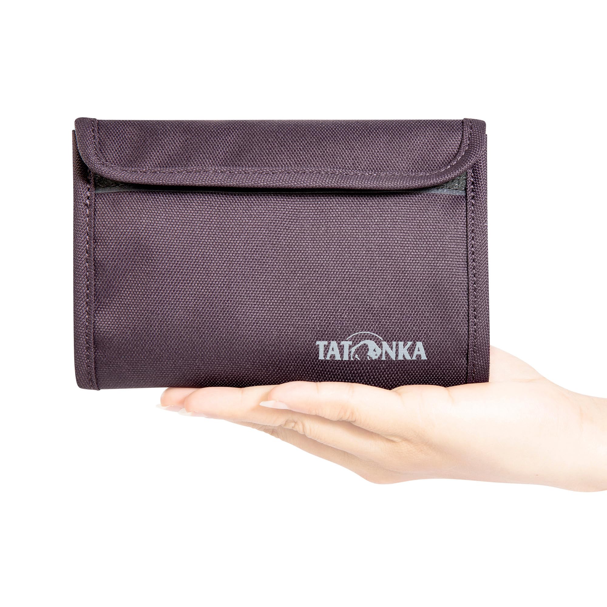 Tatonka Etui na paszport Safe RFID B – torba na dokumenty z blokerem RFID z certyfikatem TÜV – 10,5 x 14,5 x 1 cm, Midnight Plum, 10,5 x 14,5 x 1 cm, Portfel z blokadą RFID