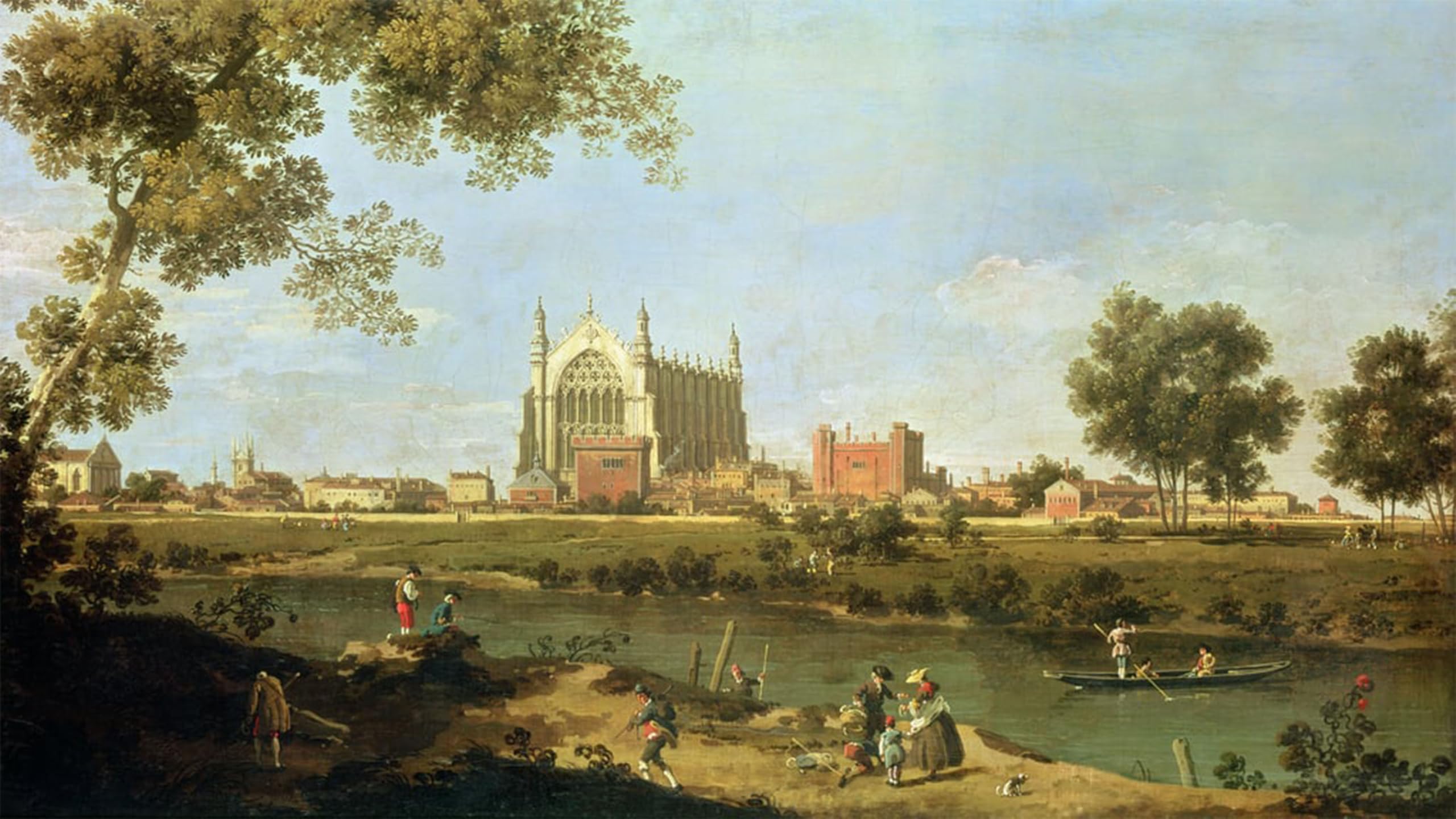 ARTXLXXBN Famous Art Print Poster Vintage Wall Art Eton College by Antonio Canal Canvas Art Poster for Home Decor 60x90cm