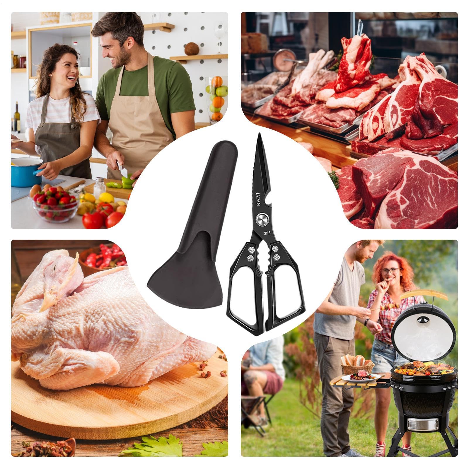 Küchenschere Ergonomische Allzweck-Küchenschere | Praktisches Schneiderwerkzeug Für Kochen Haushalt Schneiden Stoff KöCHE KöCHE Restaurant