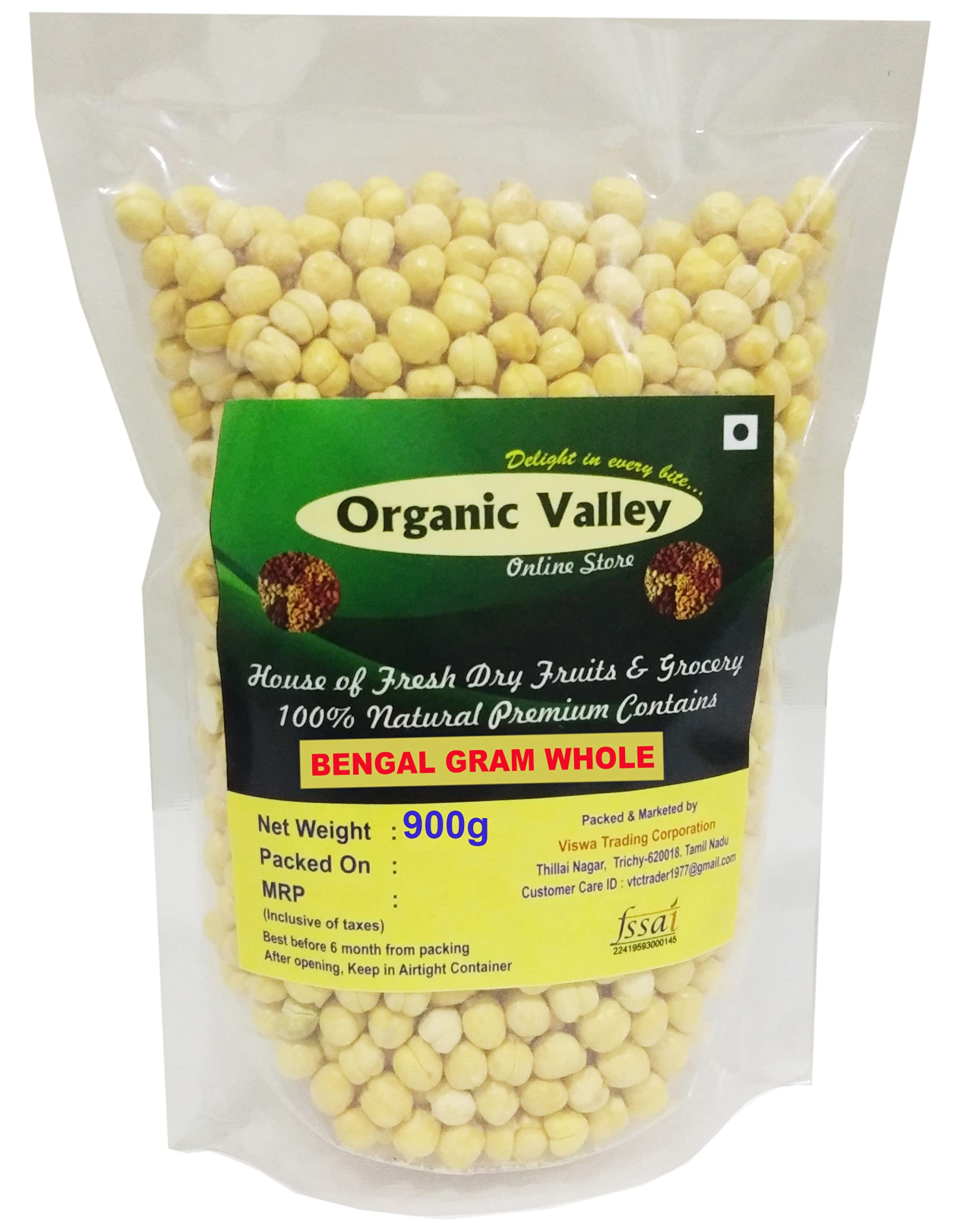 Organic Valley - Bengal gram/Roasted Gram- whole (900g) (B091Y85KZ9) Amazon Price History, Amazon Price Tracker