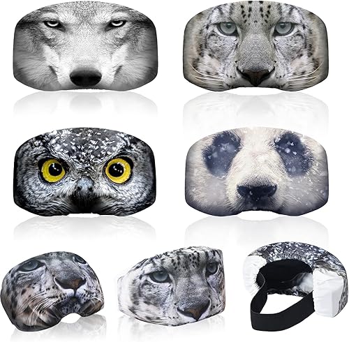 Miniatura 1 de 4 fundas para gafas de esquí, snowboard, cubierta de microfibra protectora para lentes de protección contra arañazos y polvo para viajes