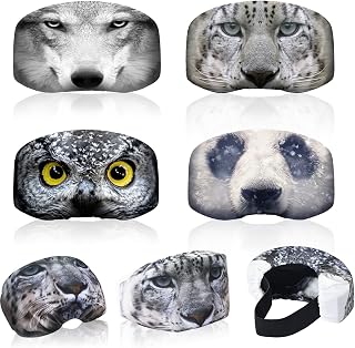 Civaner 4 Pieces Ski Snowboard Goggle Cover Sleeve Goggle Cover Microfiber Protective Lens Scratch Dust Protection for Travel