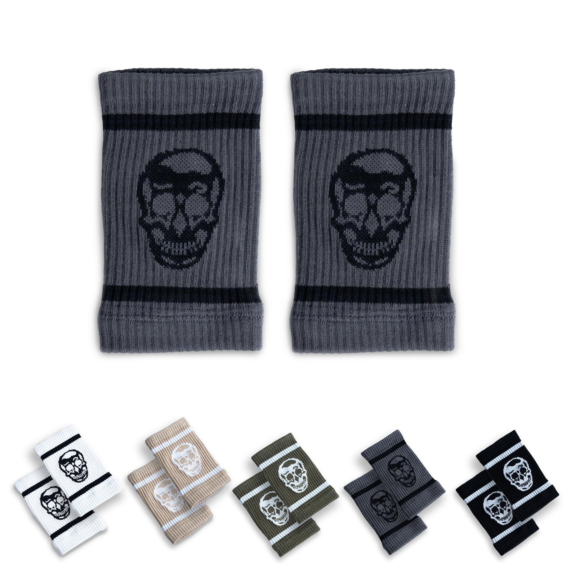 Gymreapers Sweat-Wicking Wrist Sweatbands – Breathable Cotton-Blend Athletic Wristbands for Gym, Tennis, Basketball, Running – Non-Slip, Durable