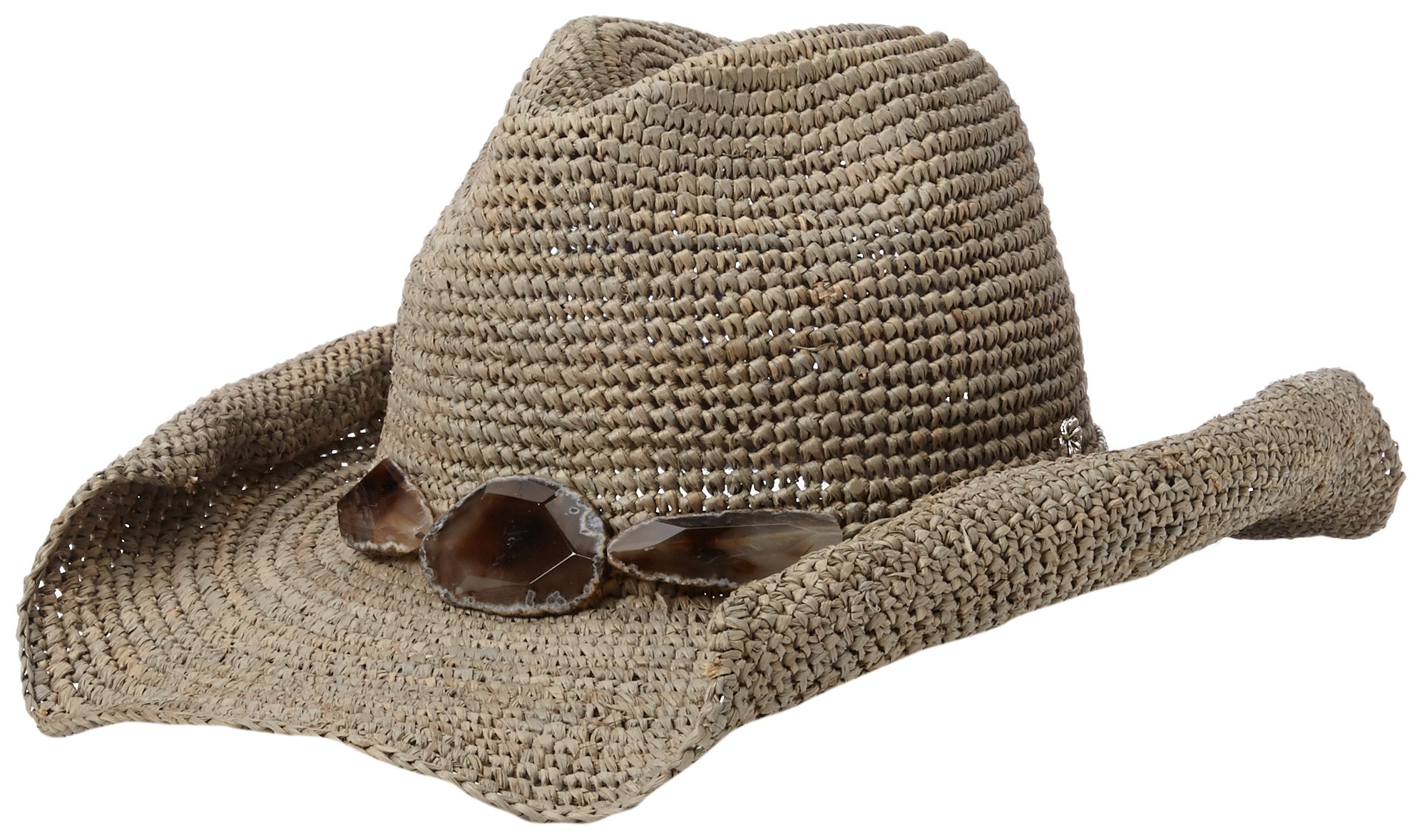 Women's Billie Crochet Druzy Cowboy Hat