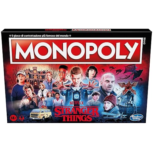 Immagine del prodotto Hasbro Gaming Monopoly Stranger Things Gioco da Tavolo per Adulti e Ragazzi dai 14 Anni in su, Multicolore, 41 x 400 x 267 mm (Lingua Italiana)