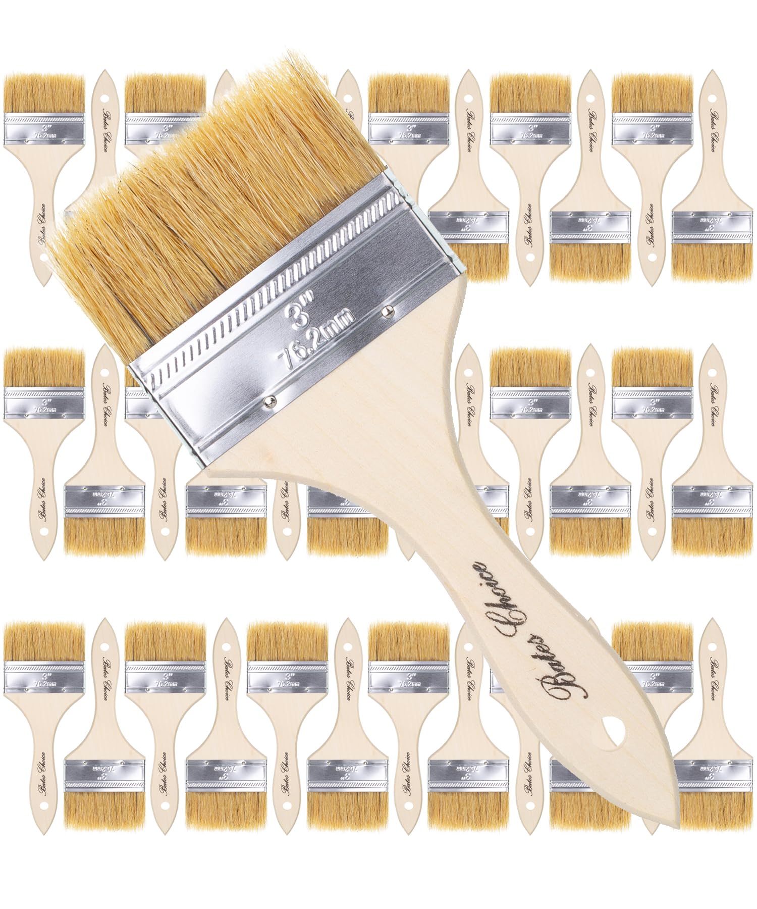 Pinceaux de peinture en poils naturels lot de 36 Bates pour une glisse parfaite