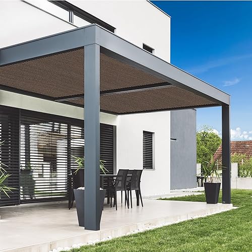 Miniatura 4 de VICLLAX Sombra 90% Tela para el sol, pantalla de privacidad con ojales reforzados para patio al aire libre, jardín, pérgola, toldo, 16 x 16 pies,