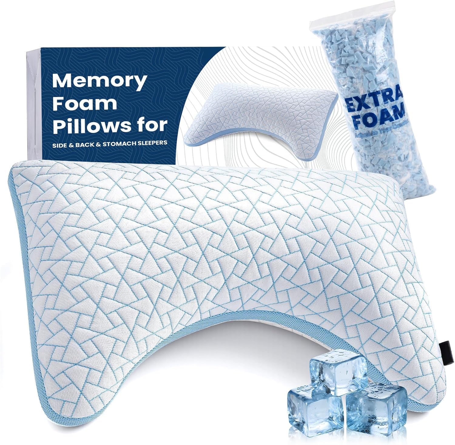 A-Pce Cooling Memory Foam Pillow