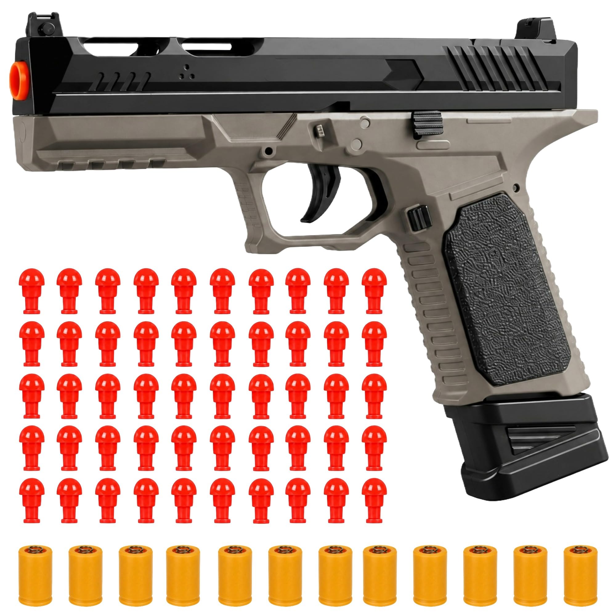 TOYPAPA Realistic Gun Toy Black Black+Grey - Image 1
